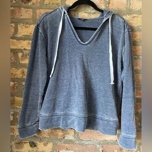 Splendid blue/gray hoodie with drawstrings